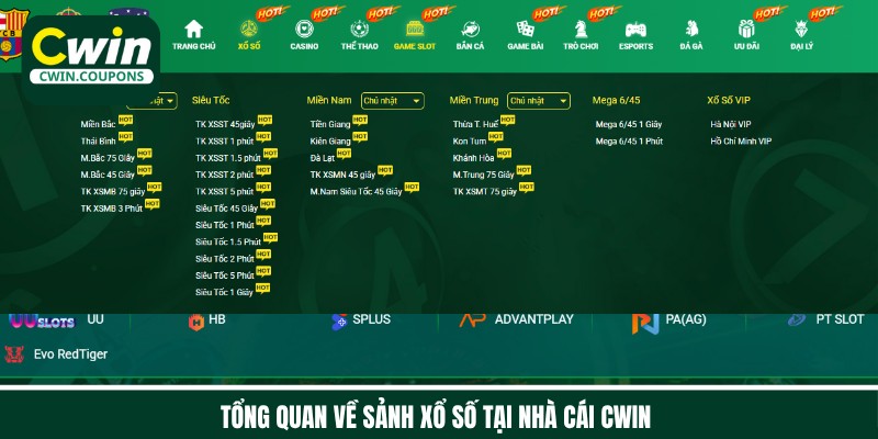 Danh mục xổ số online Cwin hấp dẫn chinh phục người dùng