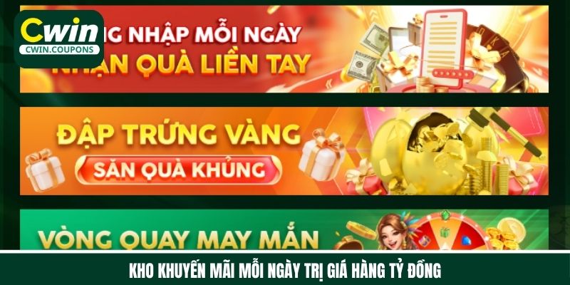 Khuyến mãi tặng thưởng mỗi ngày không giới hạn