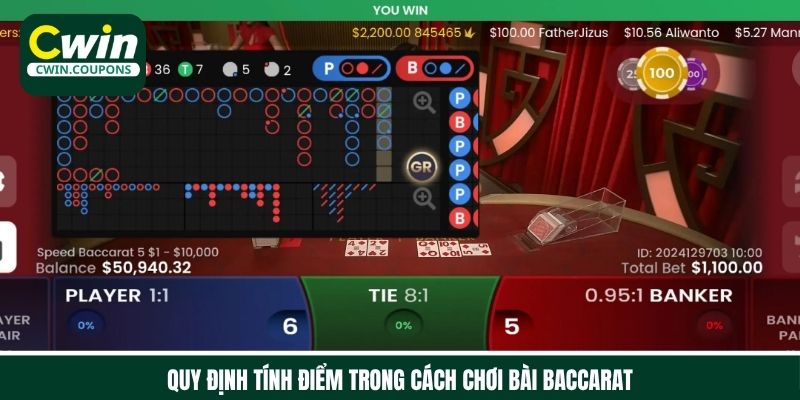 Quy định tính điểm cơ bản trong cách chơi bài baccarat