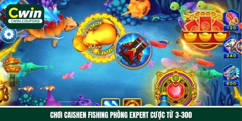 Tham gia bắn cá Thần tài phòng Expert cược từ 3-300
