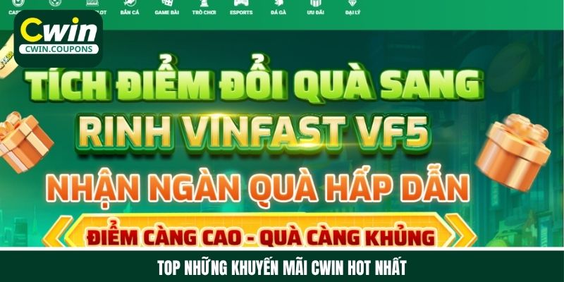 Ưu đãi hot nhất tại nhà cái Cwin dành cho người chơi